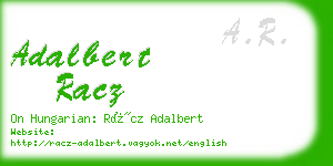 adalbert racz business card